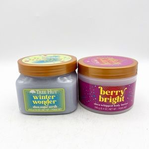 Tree Hut Winter Wonder Shea Sugar Scrub and Berry Bright Whipped Body Butter